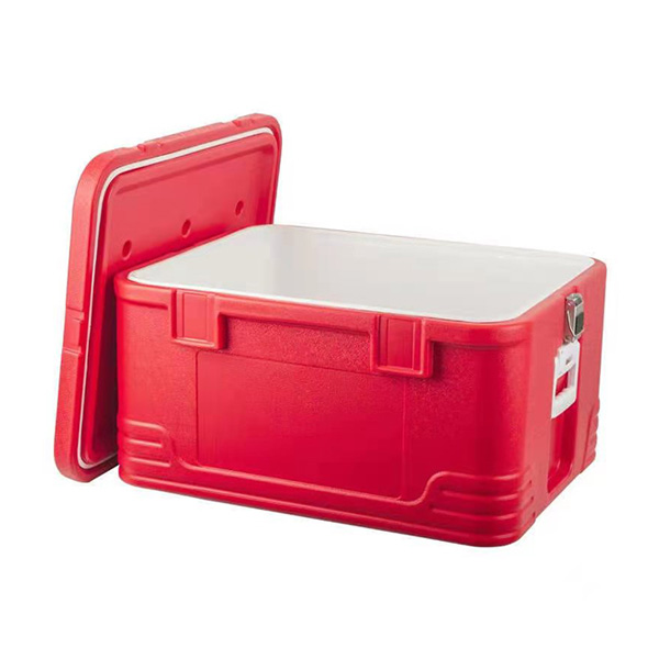 80 Liter Ice Cooler Box with Lid and a Swing Handle to Tow without Wheels